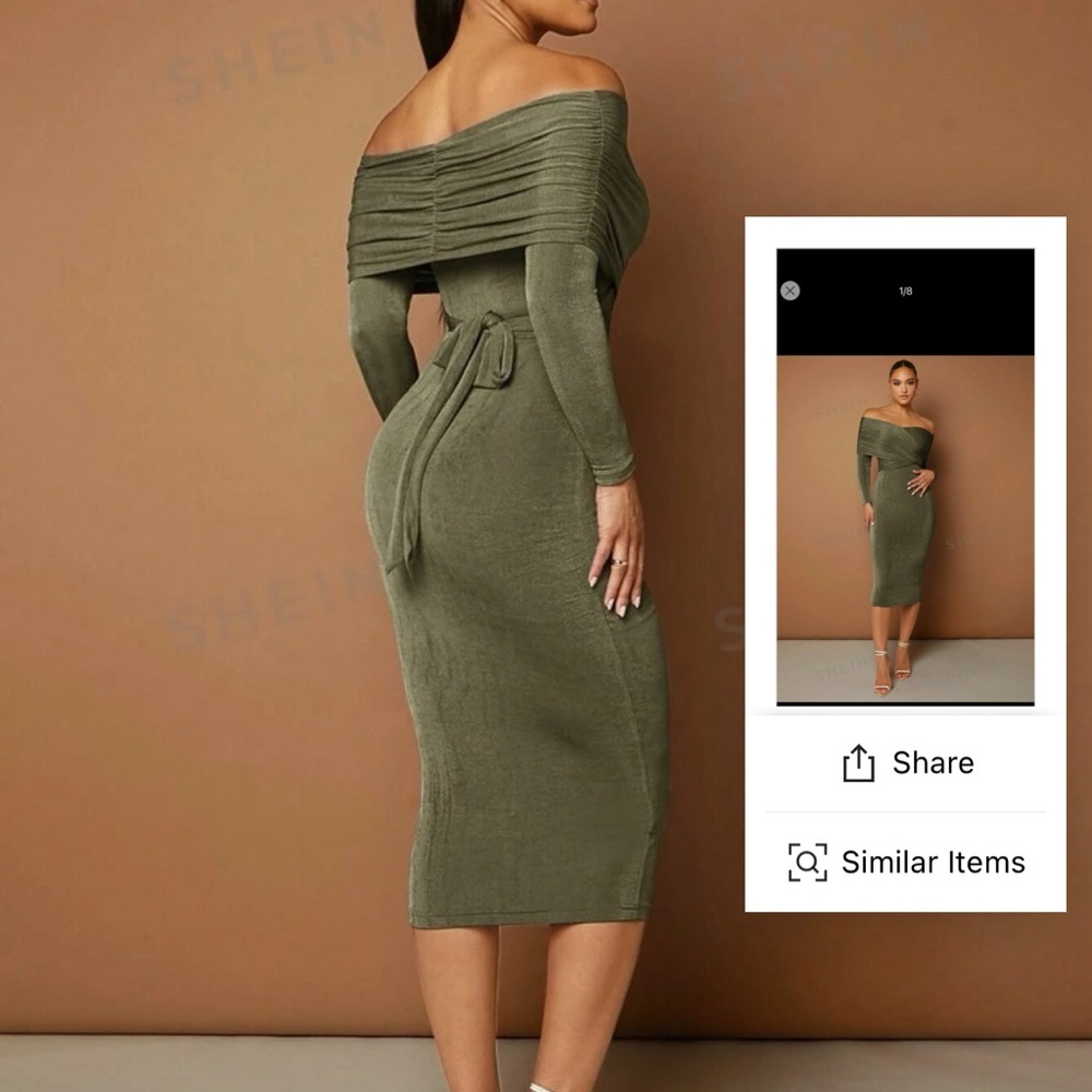 Brand new off shoulder bodycon dress with tags